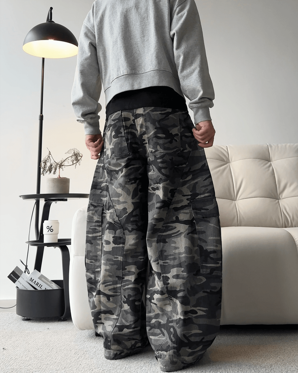 Camouflage Cargo Baggy Jeans