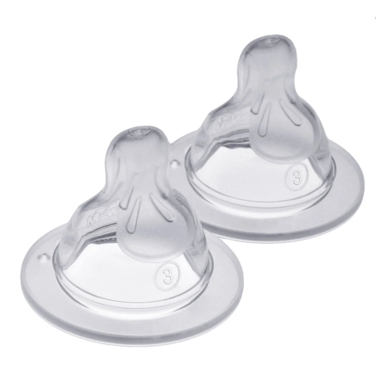 MAM SkinSoft Silicone Teat Fast Flow 4+ months Pack of 2