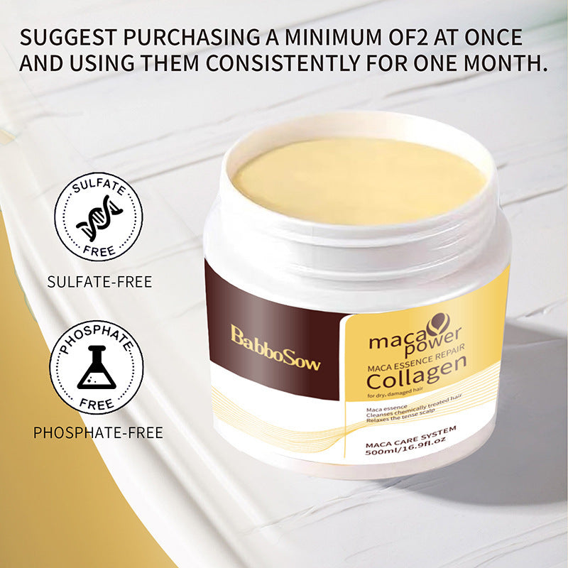 Collagen Moisturising Hair Mask - Deep Conditioning Treatment for Dry, Frizzy Hair