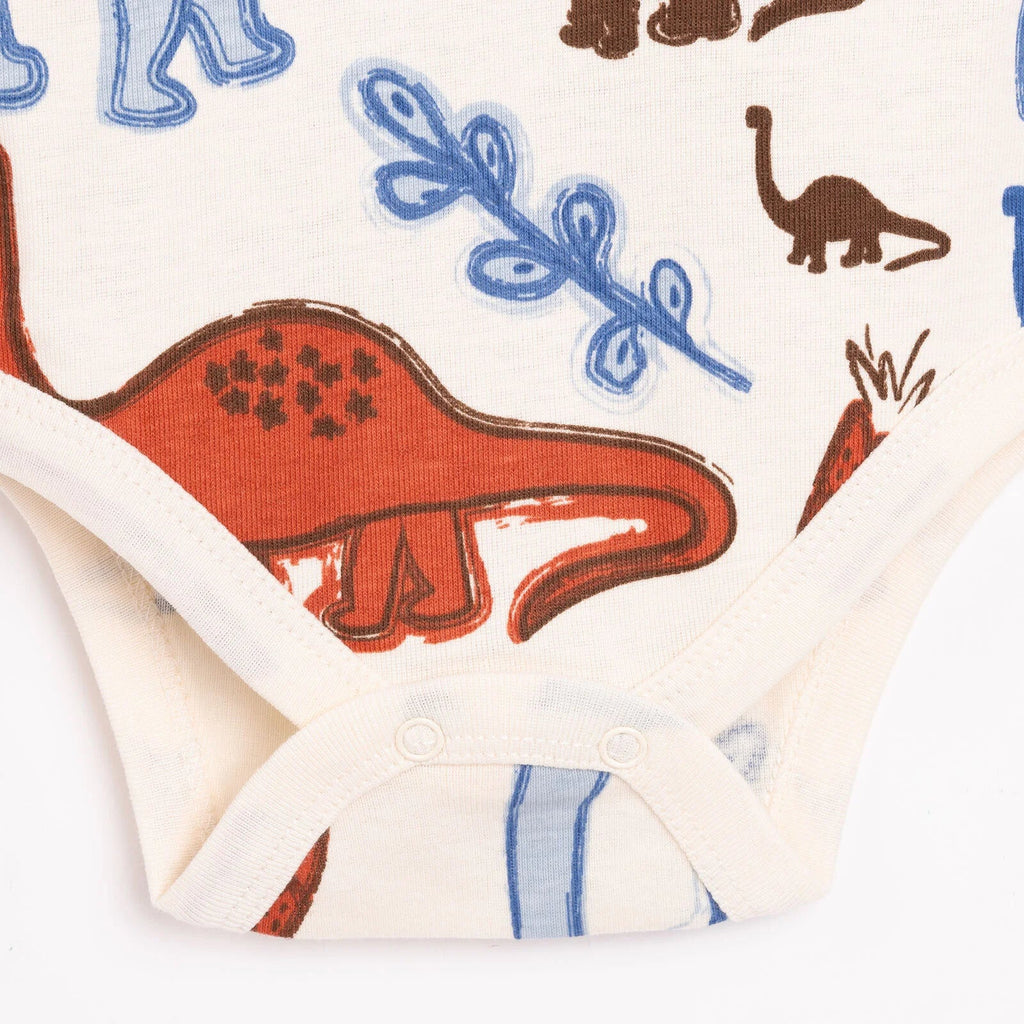 HelloBaby Dinosaur Print 2 Pack Long Sleeve Baby Bodysuits (3 Months to 3 Years)