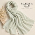 Premium Georgette Scarf Soft Hijab Lightweight Elegant Shawl Wrap Plain