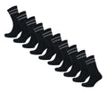 Sock Stack Mens Cotton Rich Striped Sport Socks UK 6-11 Moisture Wicking Reinforced