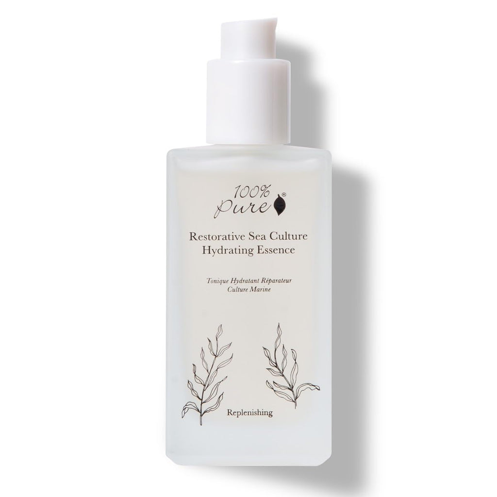 100% PURE Restorative Sea Essence Hydrating Toner – Alcohol-Free with Witch Hazel, Sea Kelp & Hyaluronic Acid