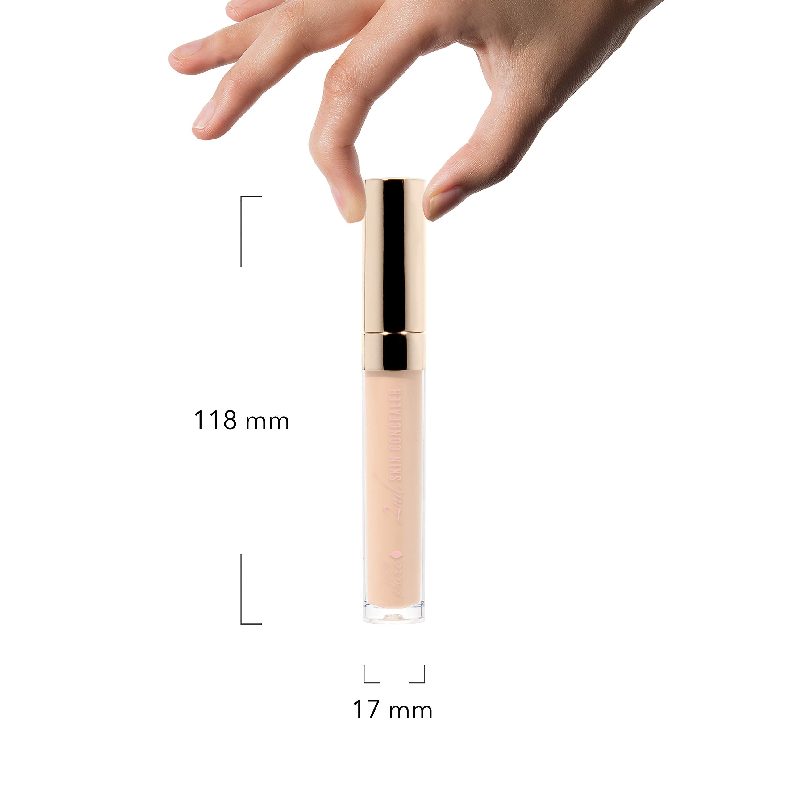 100% PURE 2nd Skin Concealer (Fruit Pigmented) Shade 1 – Full Coverage, Lightweight Vegan Concealer for Light Skin with Warm Gold Undertones