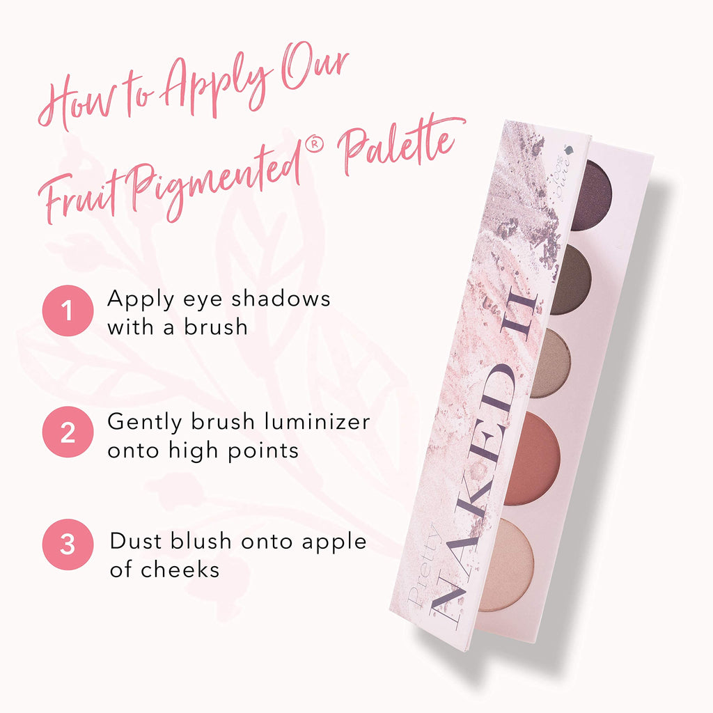 100% PURE Pretty Naked II All-in-One Makeup Palette – Nude to Smoky Tones, Vegan