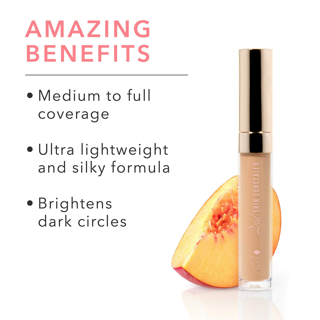 100% PURE 2nd Skin Concealer Shade 5 - Fruit Pigmented, Full Coverage