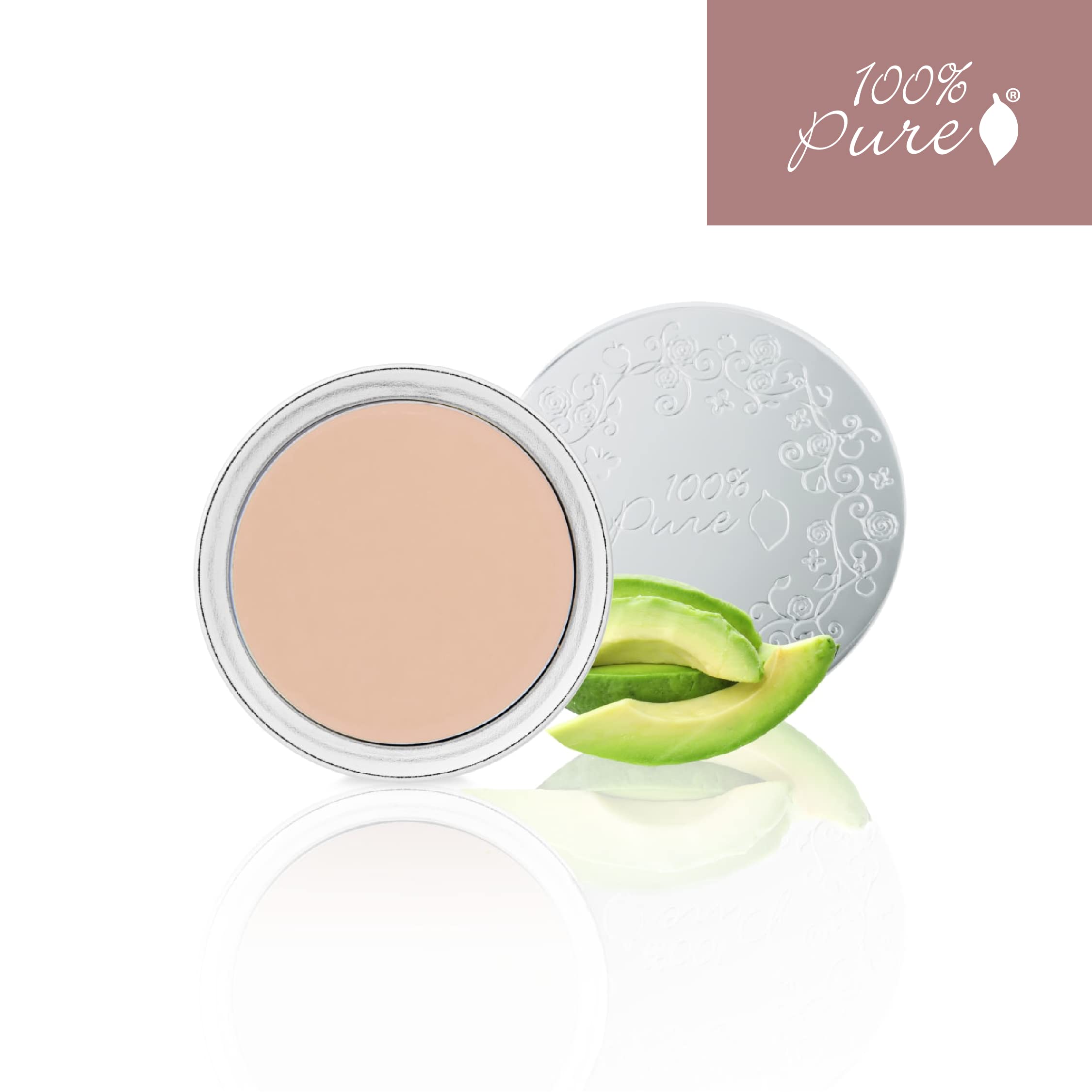 100% PURE Alpine Rose Cream Foundation Concealer – Buildable Matte Coverage for Dry Skin (Fair Cool) – 0.32 oz