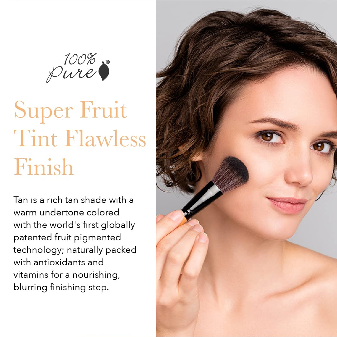 100% PURE Bamboo Blur Powder Tint – Tan Shade, Oil Control & Pore-Minimizing Matte Setting Powder