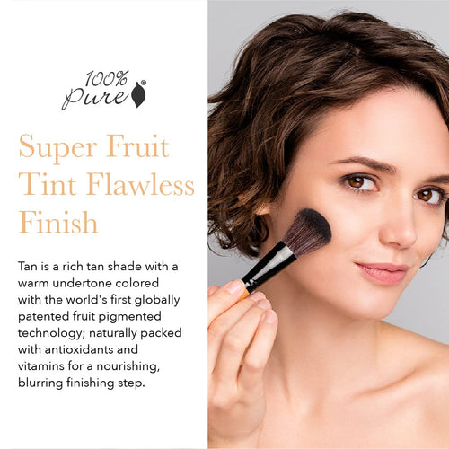 100% PURE Bamboo Blur Powder Tint – Tan Shade, Oil Control & Pore-Minimizing Matte Setting Powder