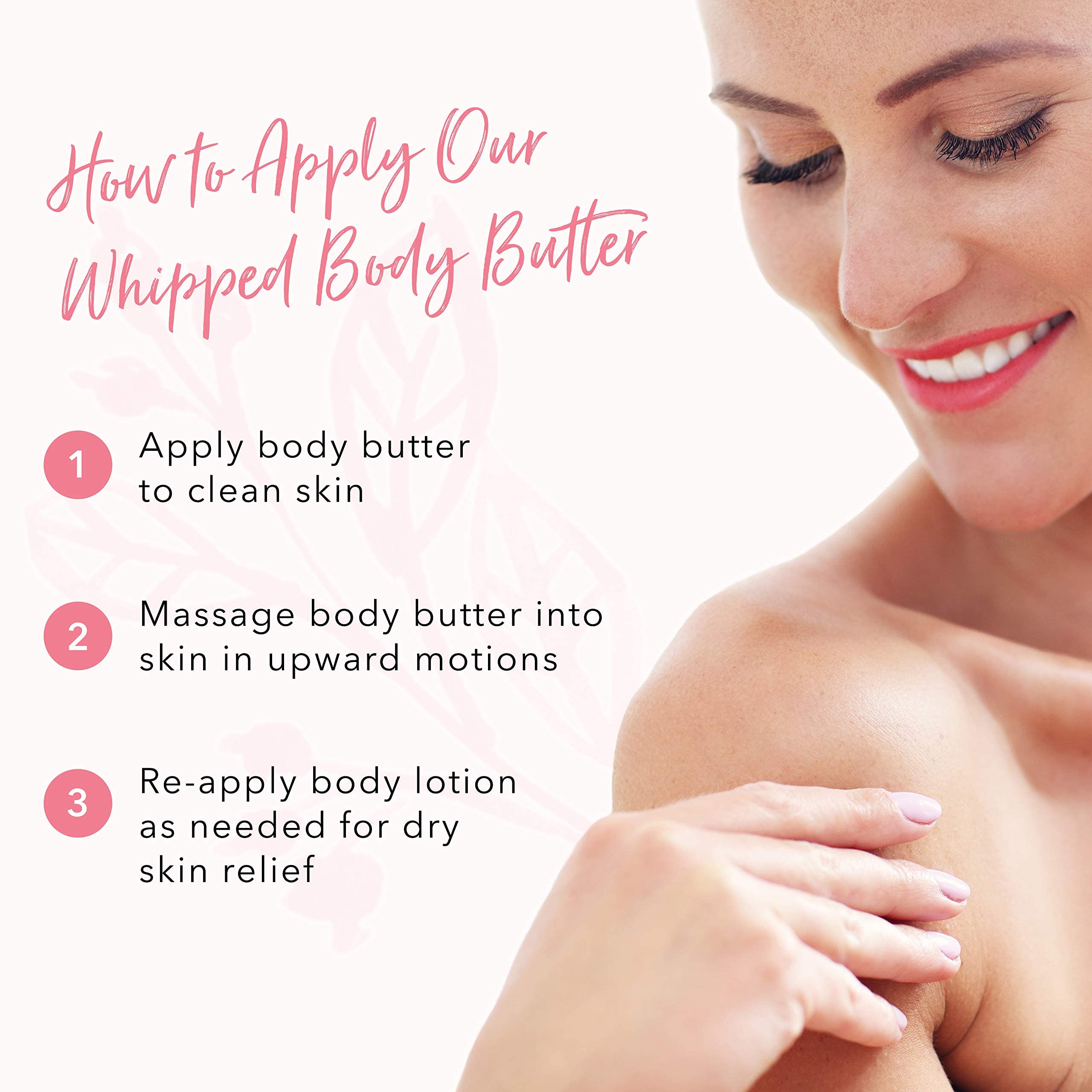 100% PURE Coconut Whipped Body Butter – Deep Hydration for Dry Skin, Vegan, 3.4 oz