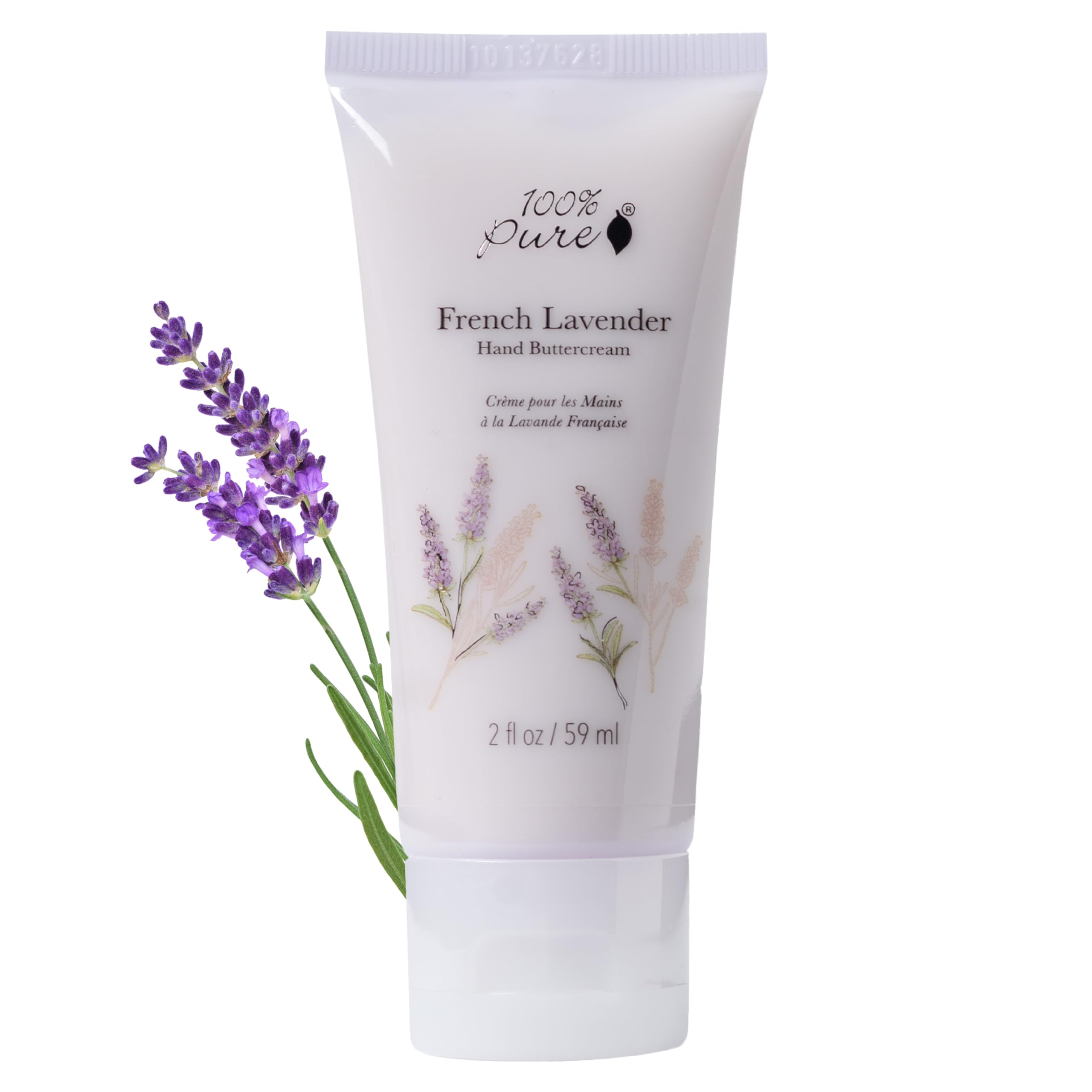 100percentPURE French Lavender Hand Cream – Non-Greasy Dry Skin Hand Lotion, Cocoa Butter, Avocado & Shea, 2 oz