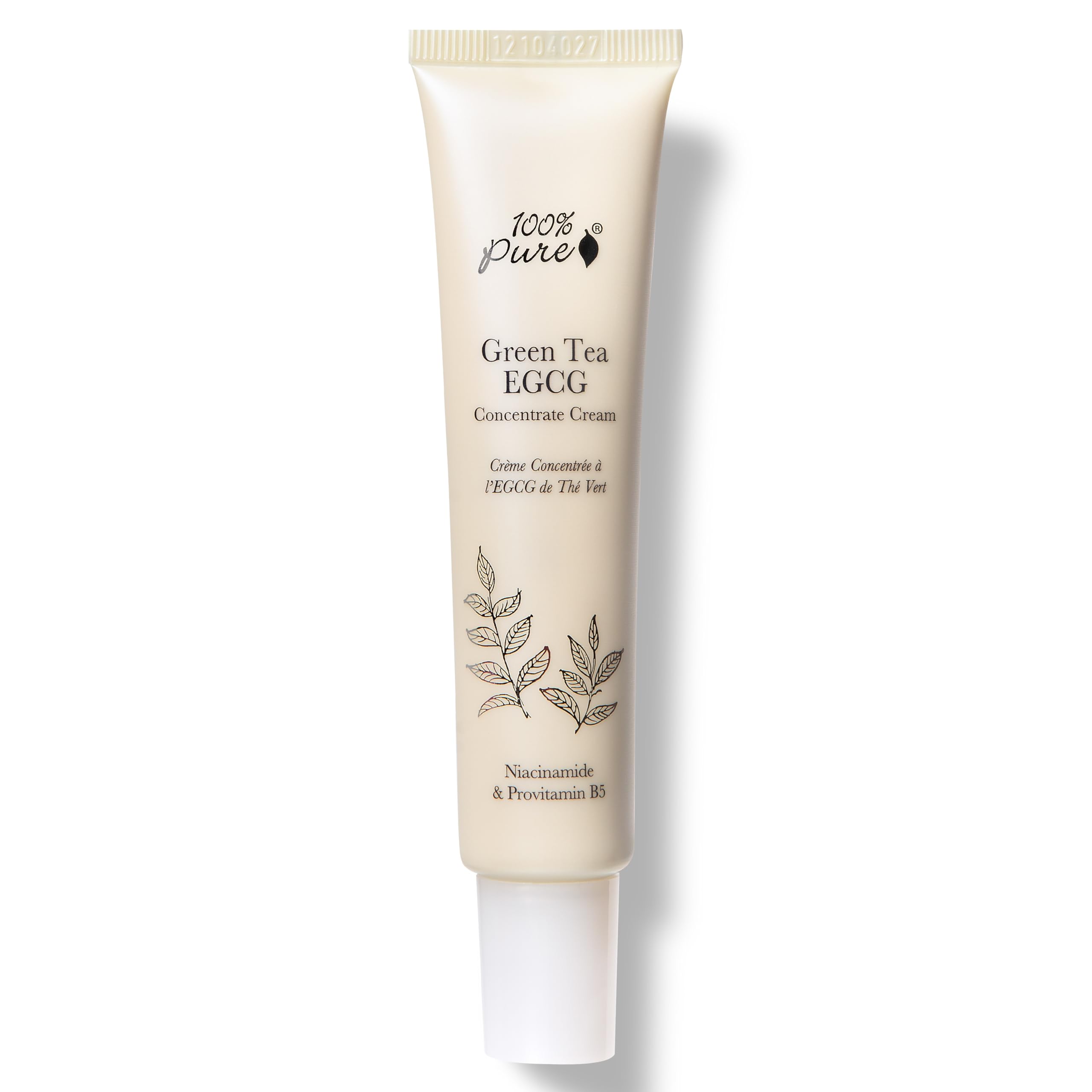 100% PURE Green Tea EGCG Concentrate Face Cream — Lightweight Hydrating Anti-Aging Moisturizer (1.4 oz)