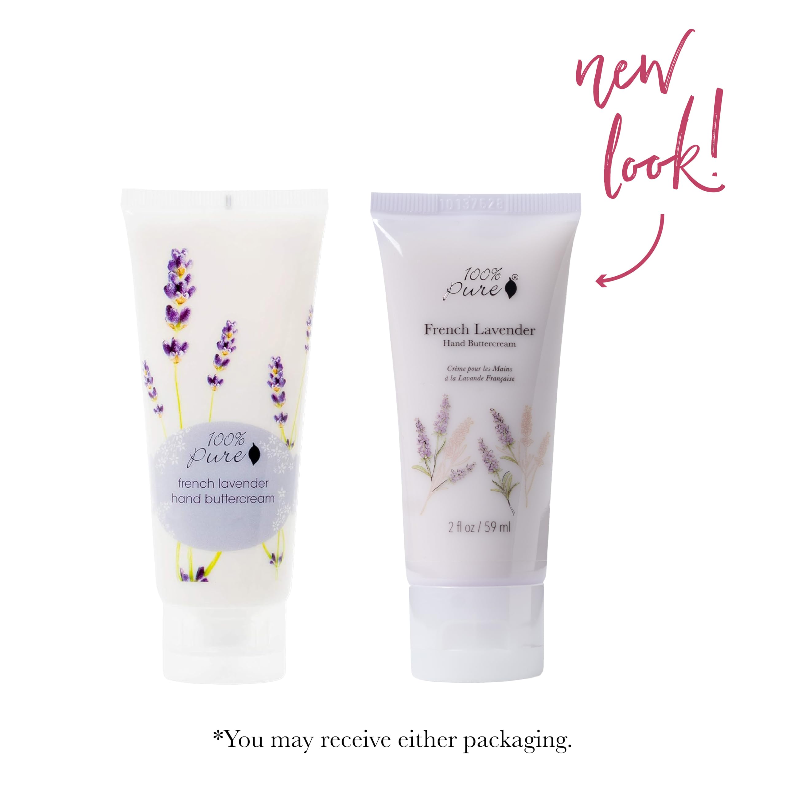 100percentPURE French Lavender Hand Cream – Non-Greasy Dry Skin Hand Lotion, Cocoa Butter, Avocado & Shea, 2 oz