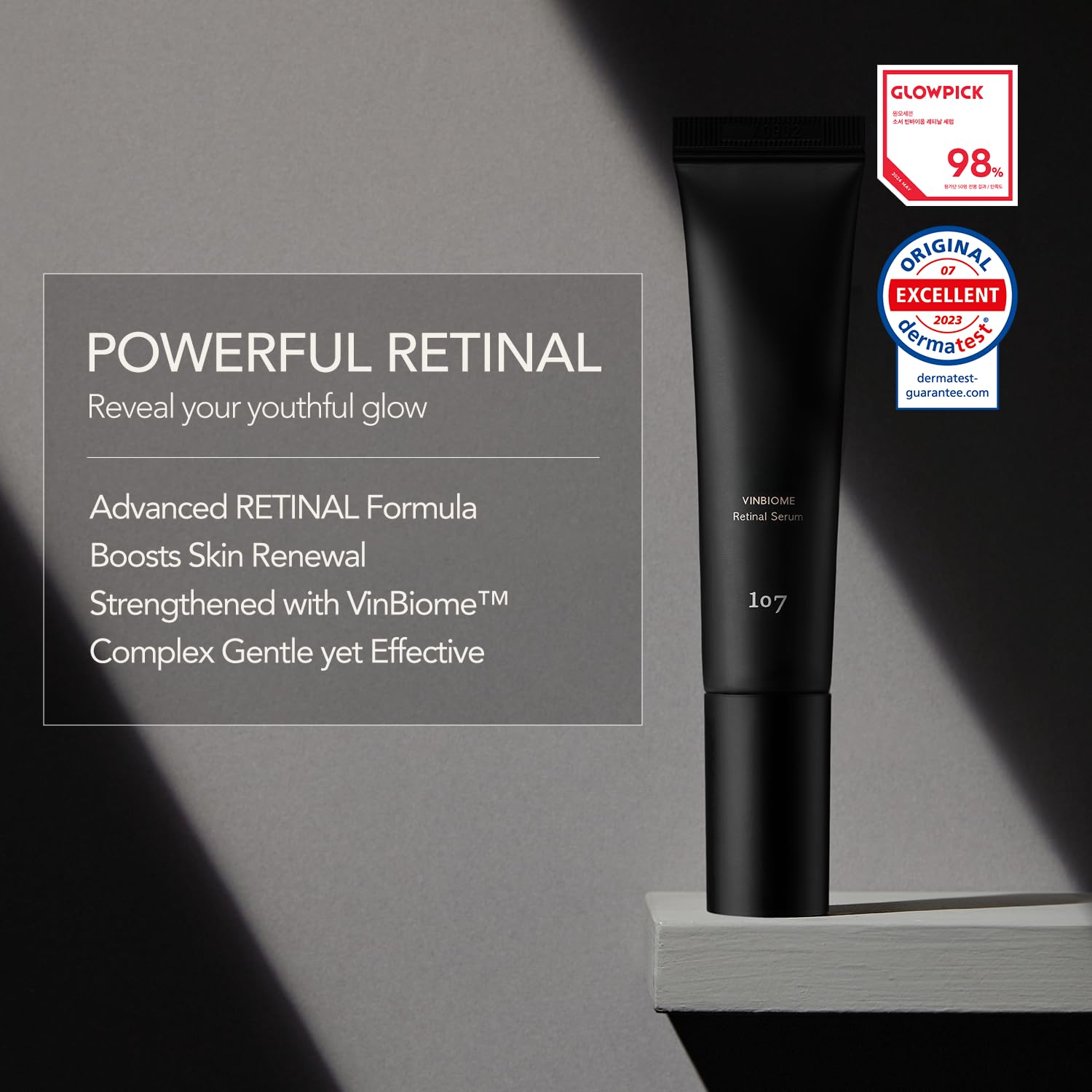 107 VINBIOME Retinal Serum 0.1% with Ginseng — Hydrating & Firming for Sensitive Skin