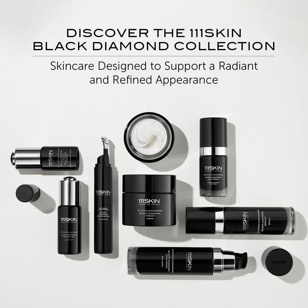 111SKIN Black Diamond Lifting & Firming Neck Mask – Peptide & Niacinamide Hydrogel, 5 Sheet Masks