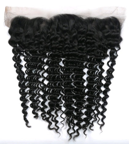 4x13 Lace Frontal Deep Wave Hair Piece