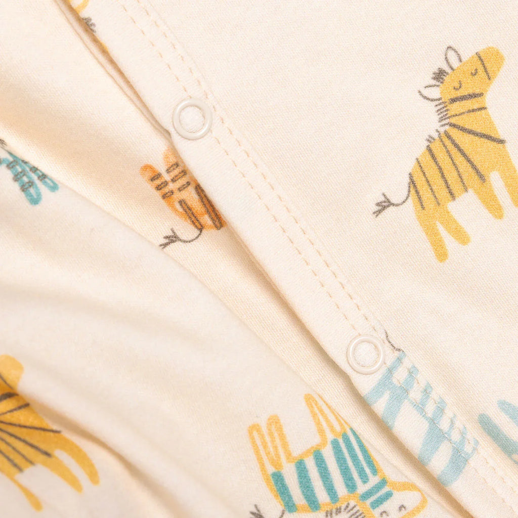 HelloBaby Zebra Print Footed Baby Sleepsuit & Hat Set (Newborn to 9 Months)