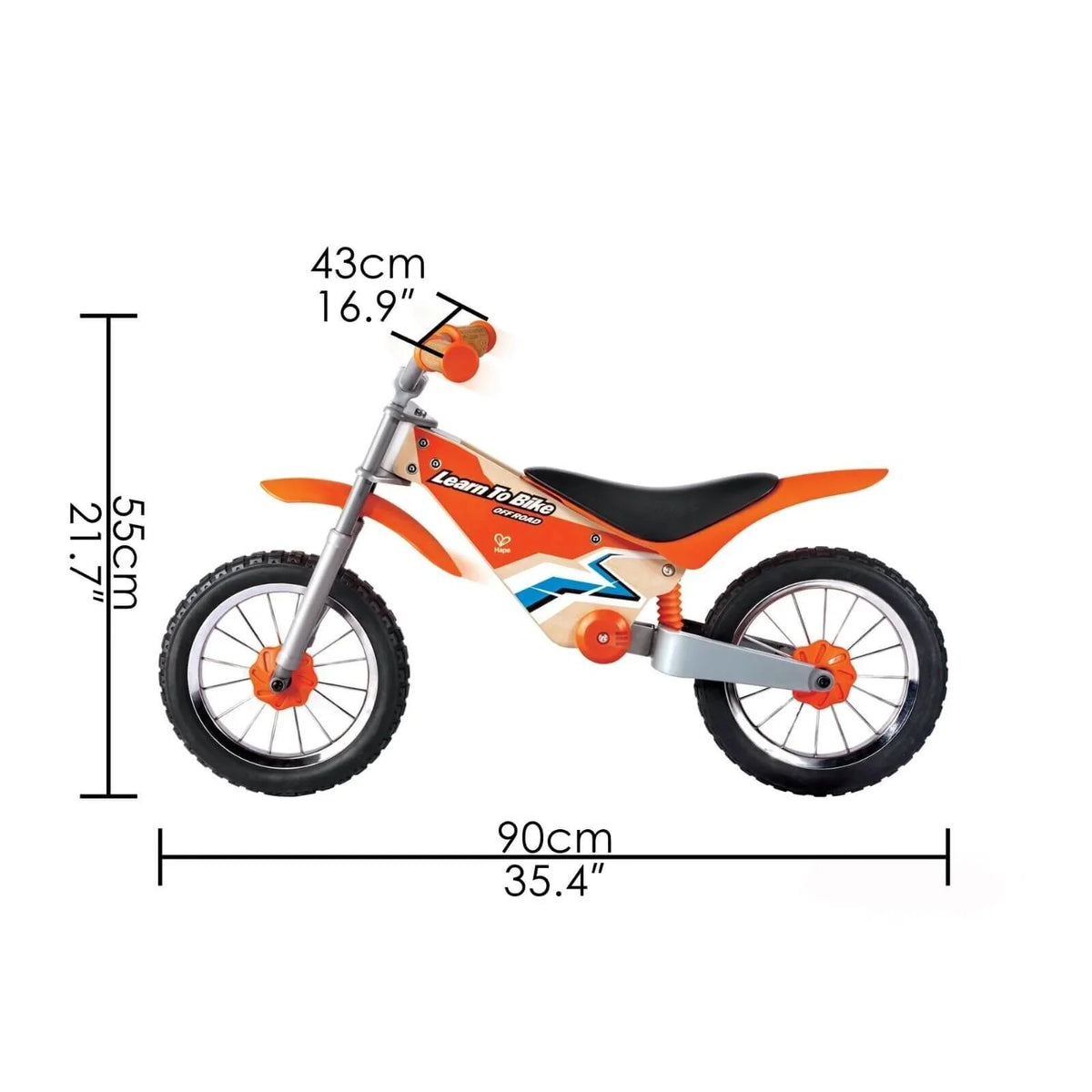 Hape Off Road Kids Balance Bike - Orange