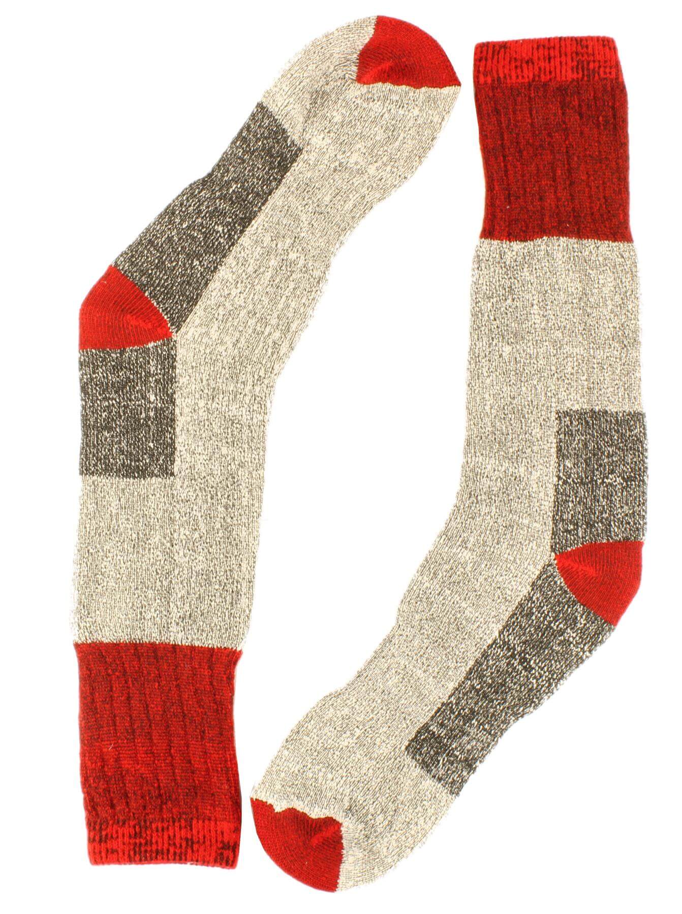 Sock Stack Men's Merino Wool Thermal Work Boot Socks 12 Pack Reinforced Heel And Toe