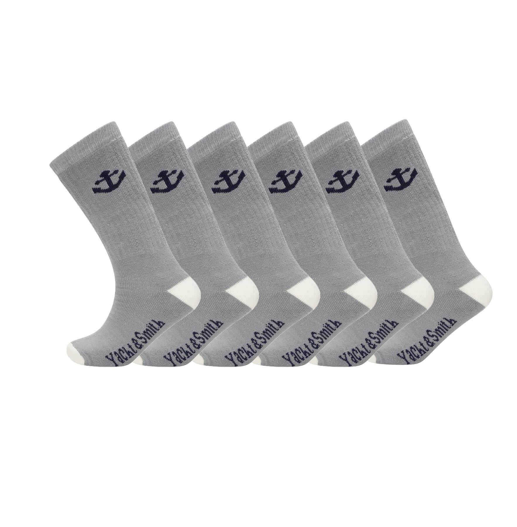 Sock Stack Men's Merino Wool Thermal Work Boot Socks 12 Pack Reinforced Heel And Toe