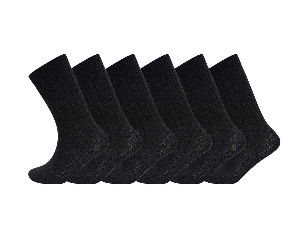 Sock Stack Men's Merino Wool Thermal Work Boot Socks 12 Pack Reinforced Heel And Toe