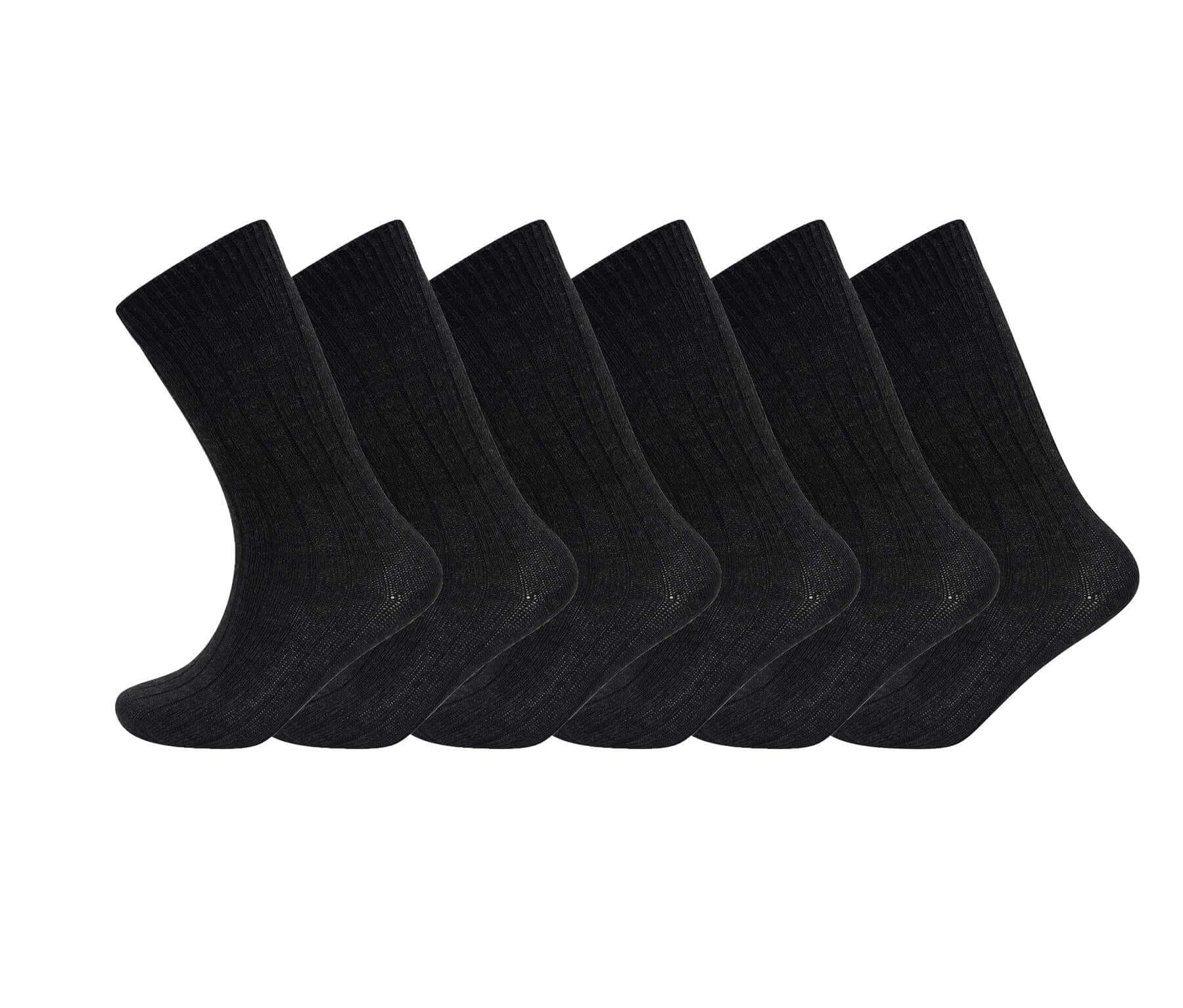 Sock Stack Men's Merino Wool Thermal Work Boot Socks 12 Pack Reinforced Heel And Toe