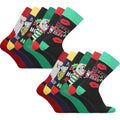 Sock Stack Men's Christmas Socks 12 Pairs Cotton Rich Festive Novelty Designs Santa Claus