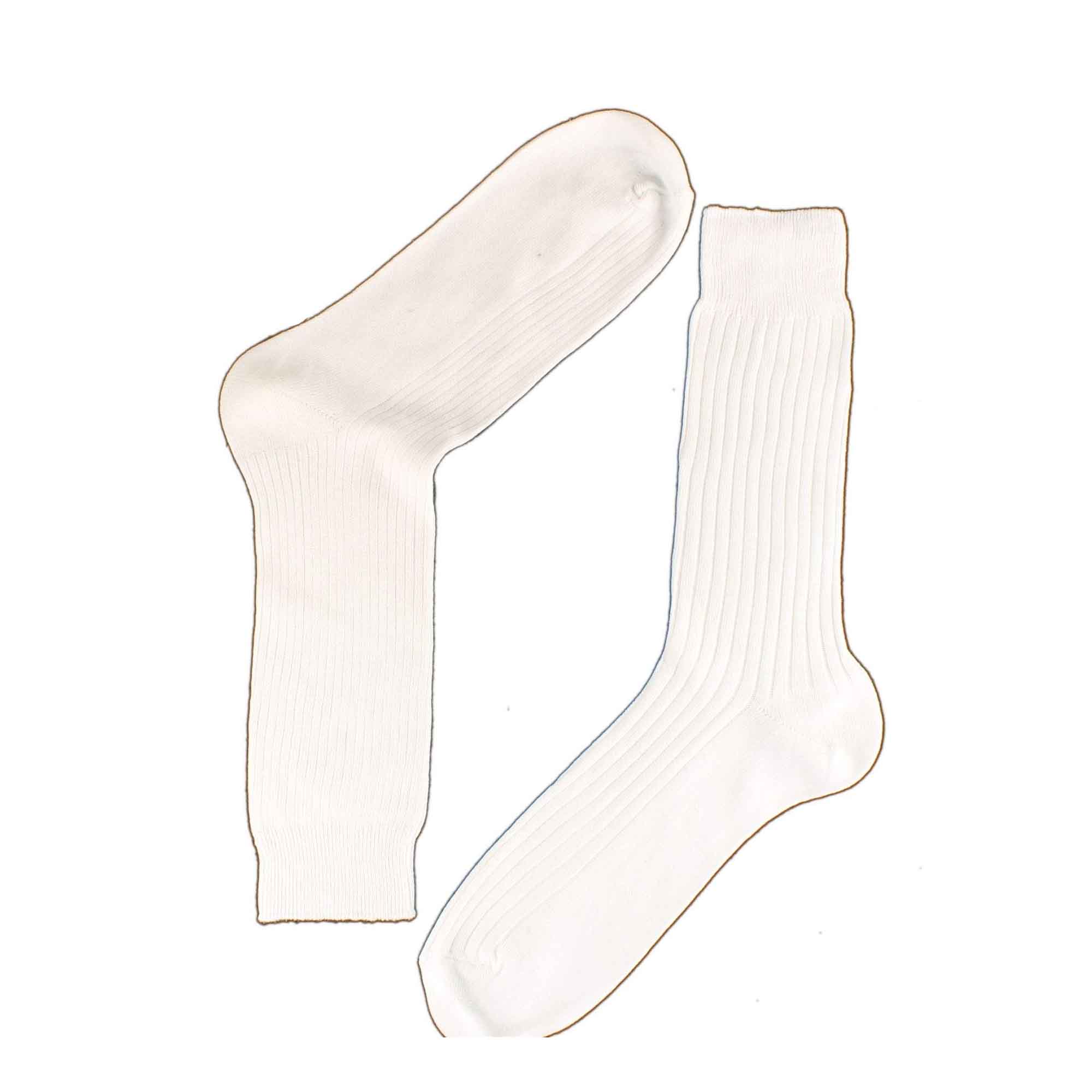 Sock Stack Men's 12 Pairs Seamless Toe Dress Socks 100% Cotton Ribbed Moisture-Wicking