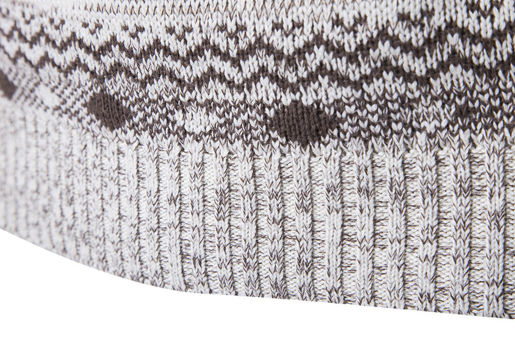 Ethnic Style Color Block Sweater – Warm Knit Pullover