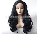 Black Big Wave Lace Front Wig - Synthetic