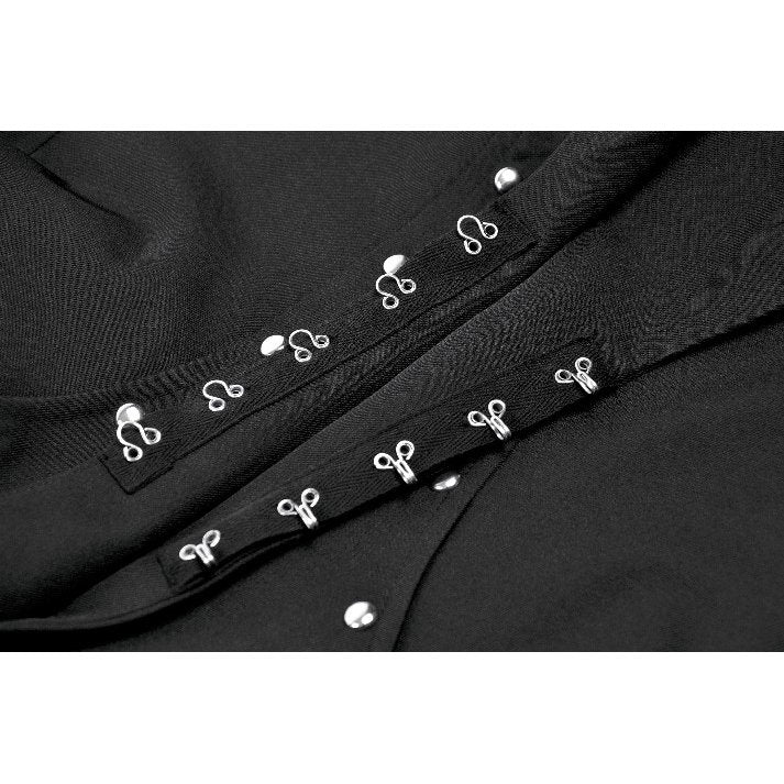 Dark in Love Collete Punk Sleeveless Long Fitted Coat