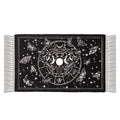 Lunar Moth Rug - Gothic Cotton Moon Phase Décor