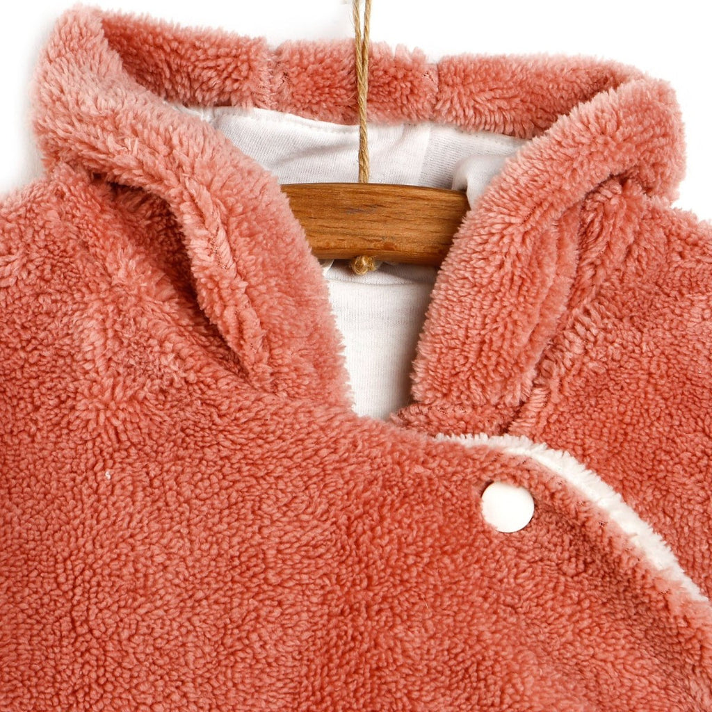 Midimod Fox Detail Soft Fleece Baby Pramsuit with Feet (3 Months to 12 Months)