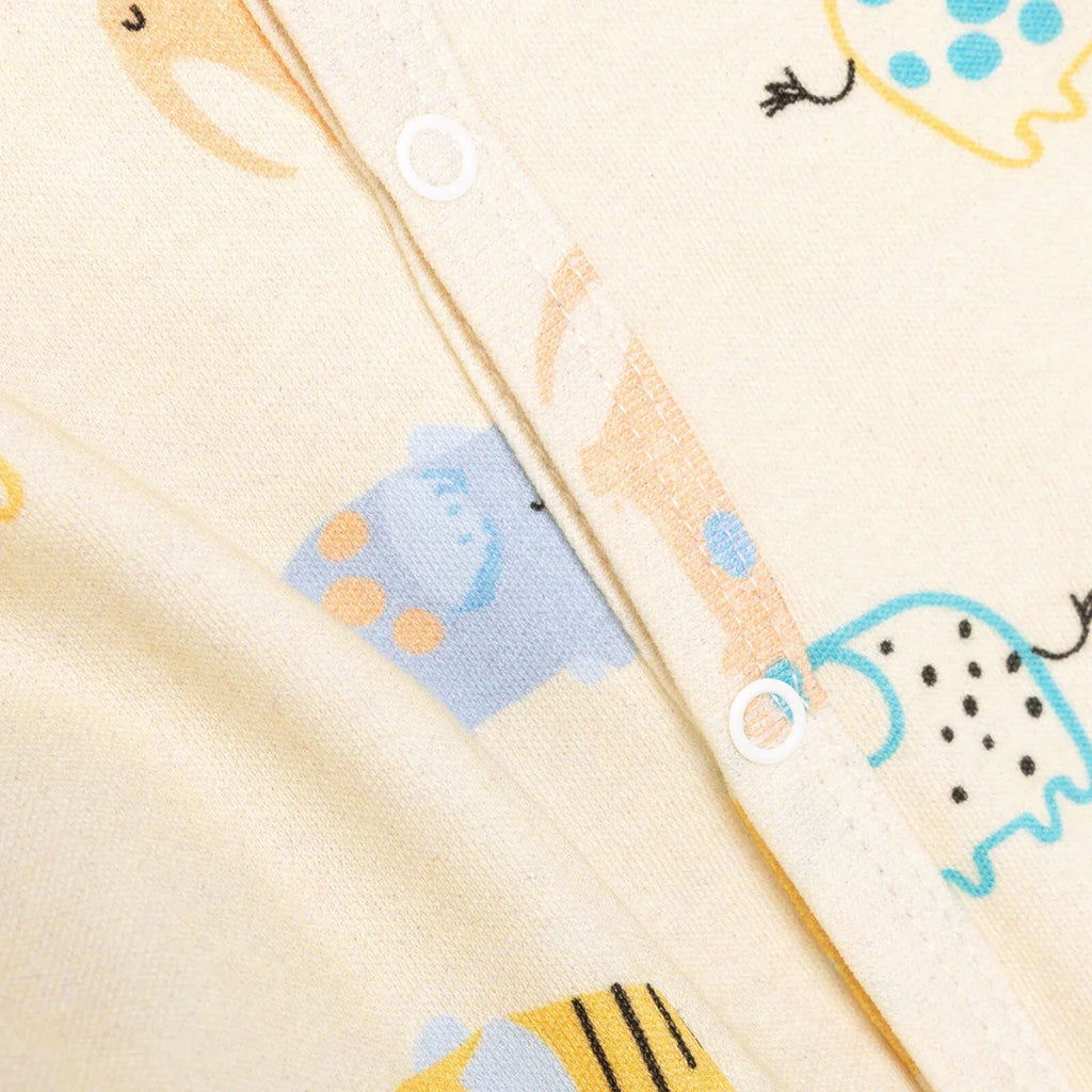 HelloBaby Elephant Print Footed Baby Sleepsuit & Hat Set (Newborn to 9 Months)