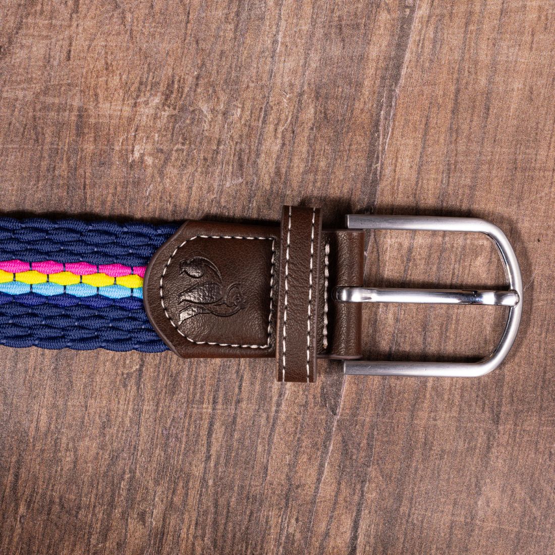 Woven Belt - Neon Fine Stripe
