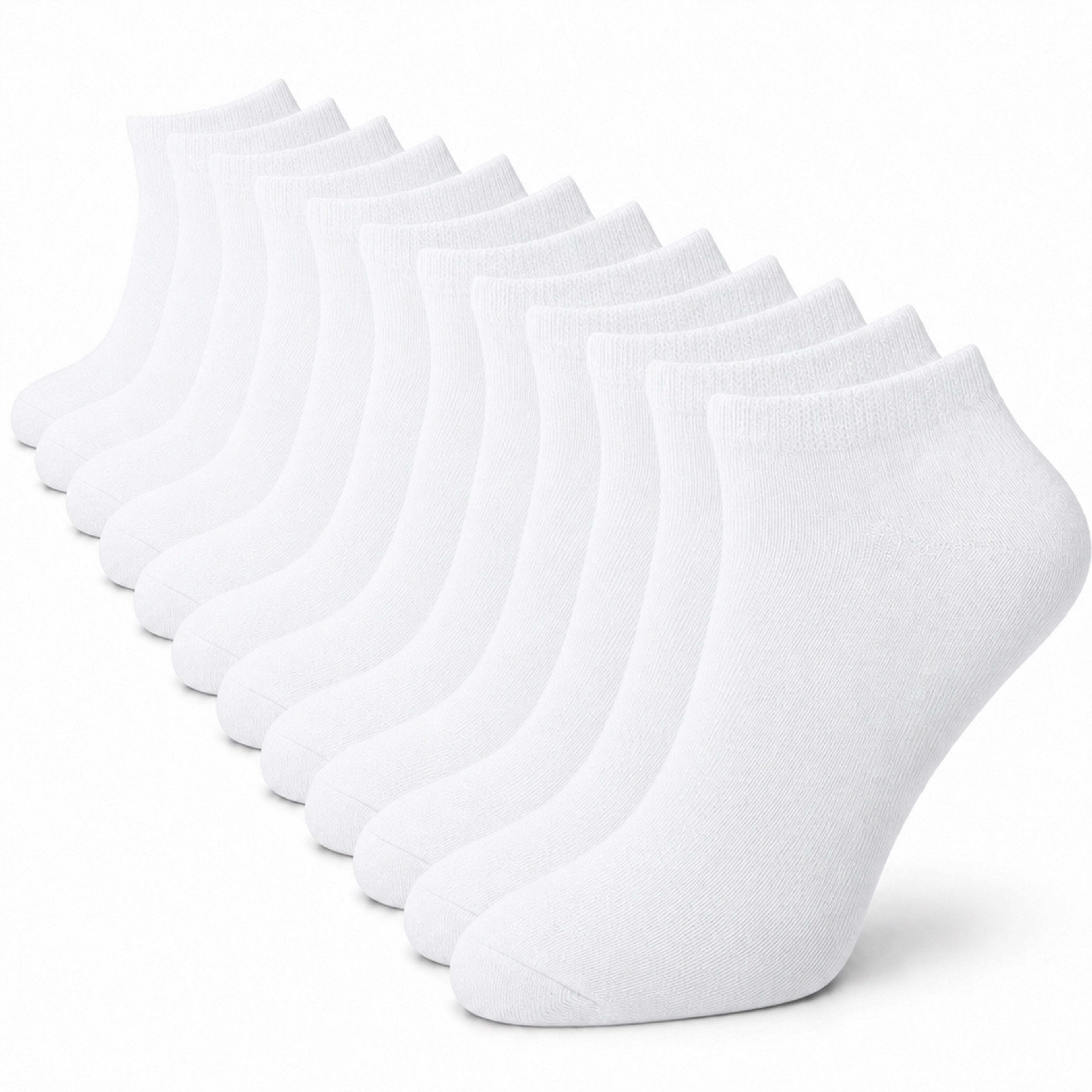 Sock Stack Mens Trainer Socks 12 Pairs Breathable Cotton Blend Arch Support Anti Crimping