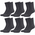 Sock Stack 6 Pairs Kids Cotton Rich School Socks Ankle Breathable Durable Uniform Unisex