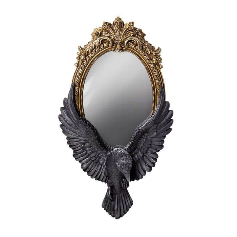 Alchemy Gothic Raven's Gaze Wall Mirror
