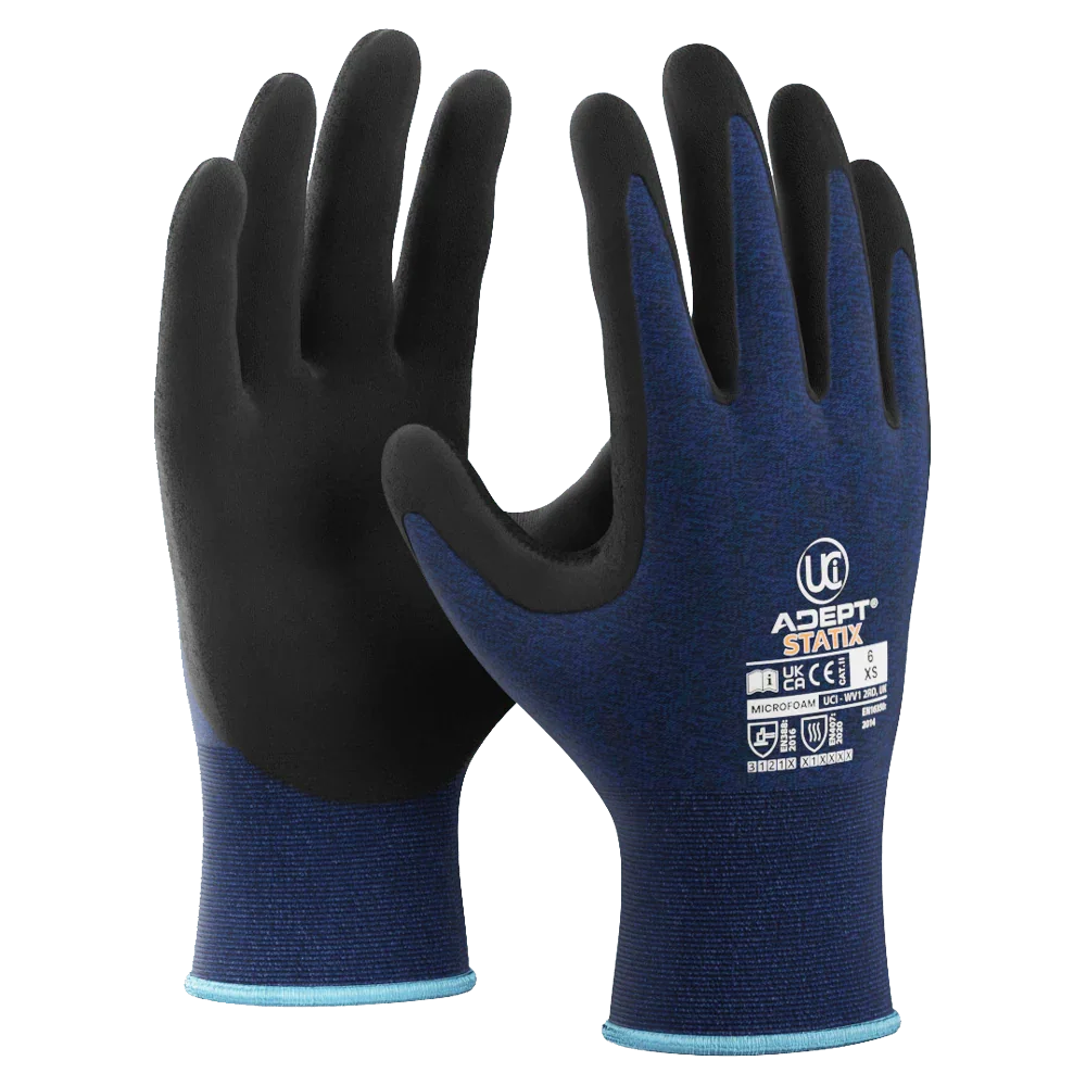 Adept Statix Anti-Static ESD Microfoam Gloves (10 Pack)