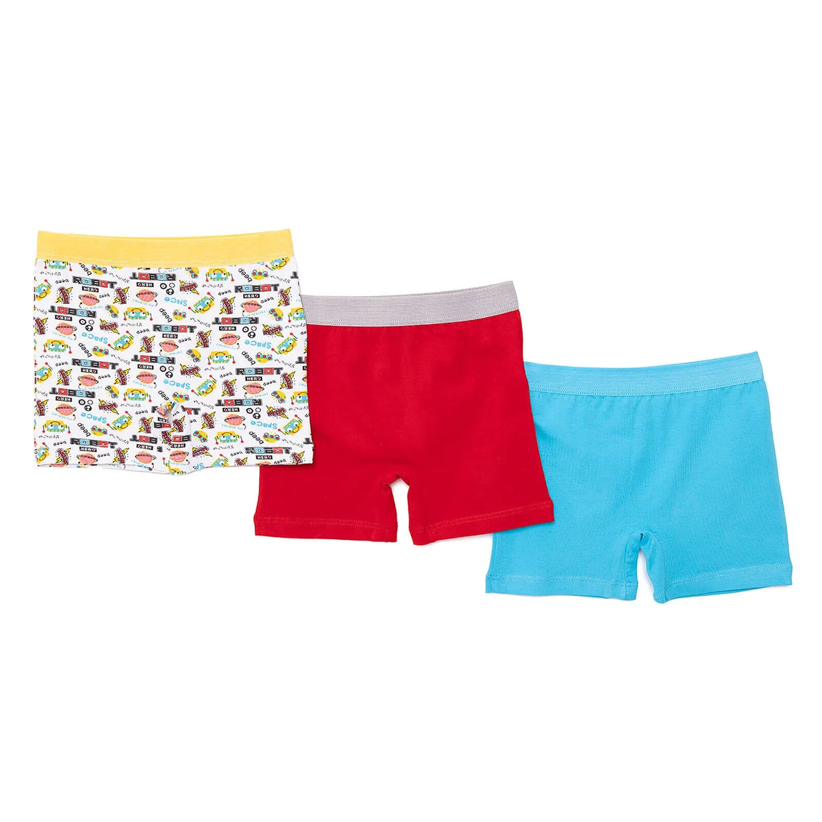 HelloBaby 3 Pack Robot Print Baby Boxer Shorts (2 Years to 5 Years)