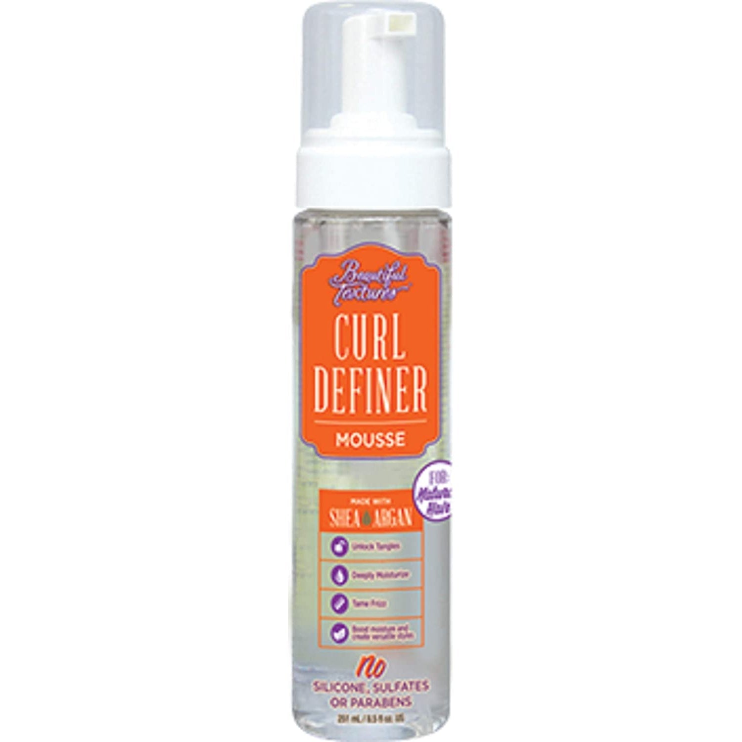 Beautiful Textures Curl Definer Mousse Frizz Control & Enhanced Definition for Curly & Wavy Textured Hair 251ml / 8.49 oz