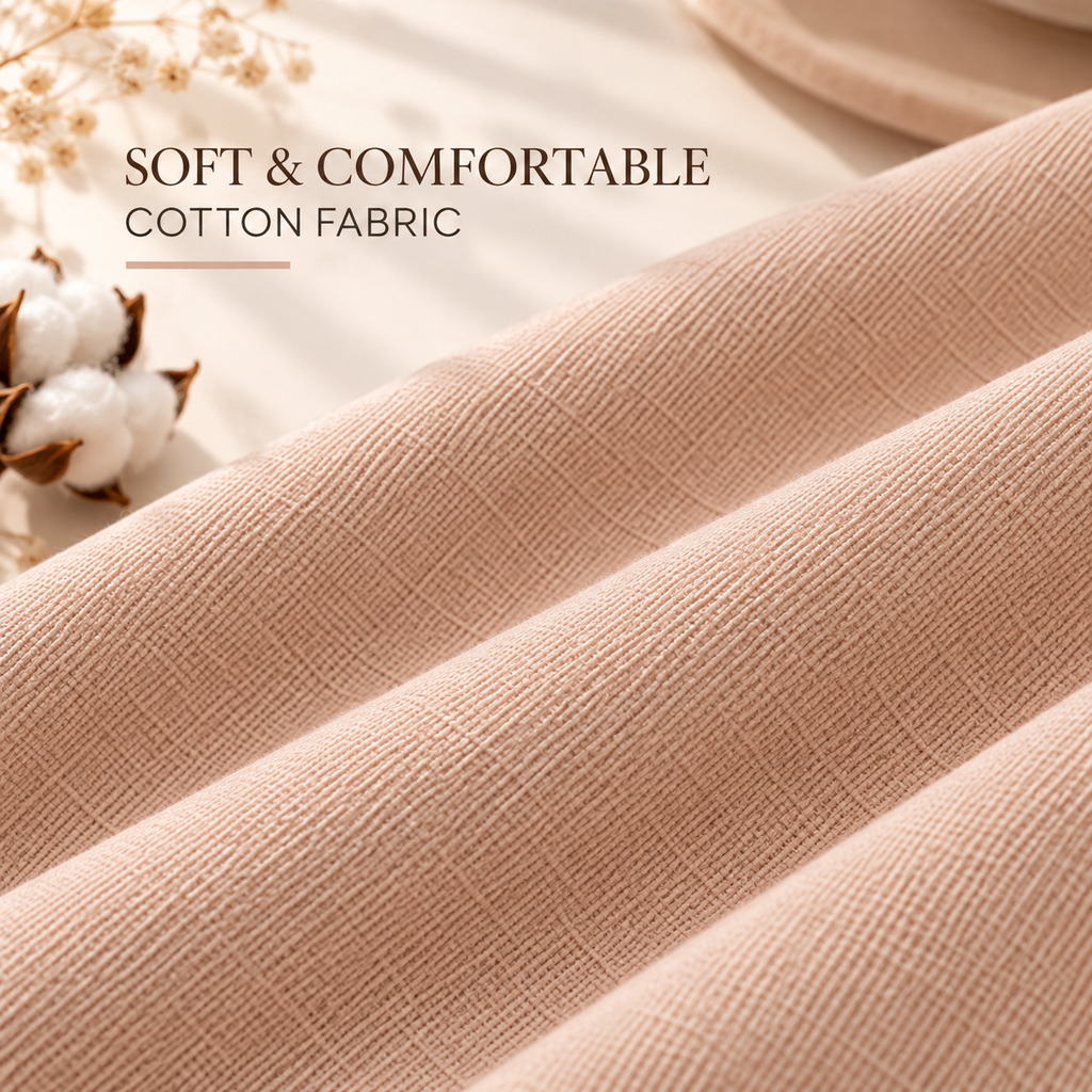 Peach Nude Cotton Scarf – Soft, Comfortable Everyday Essential