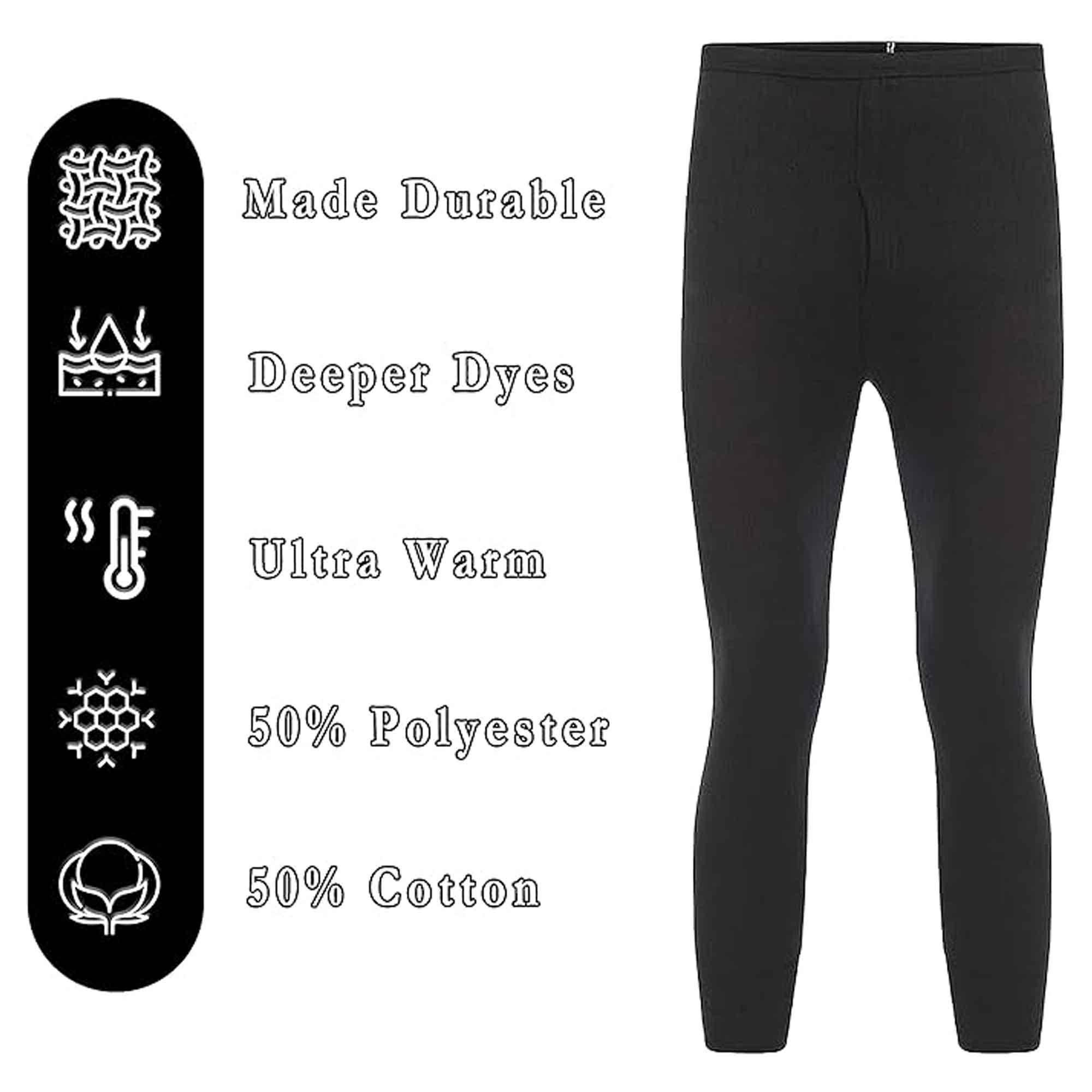 Heatwave Thermalwear Boys Long Johns 2 Pack Black Baselayer For School Camping And Skiing