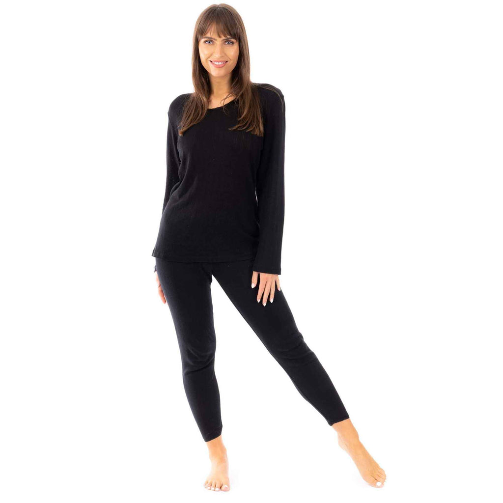 Heatwave Thermalwear Womens Thermal Long Sleeve Base Layer Top Pack Of 2 Insulated