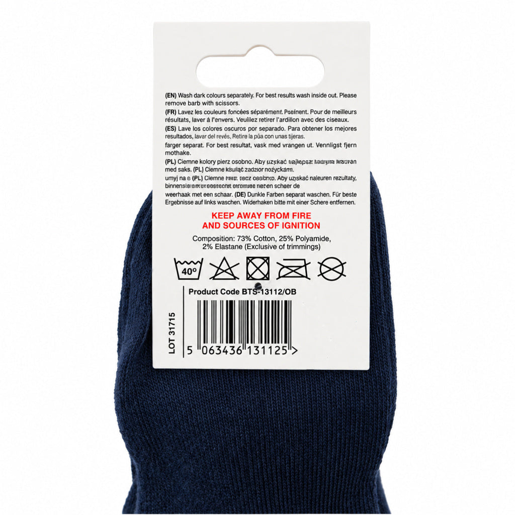 Unisex Ankle Socks 5 Pack Classic Timeless Design With Elastic Cuffs Black Sizes 4-6 UK/36.5-39 EU