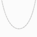 Twisted Chain Necklace in Sterling Silver