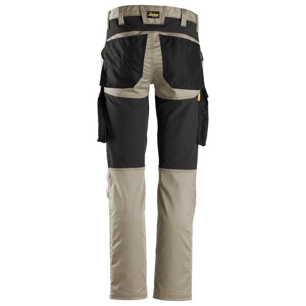 Snickers 6803 AllroundWork, Stretch Trousers without Knee Pockets Khaki