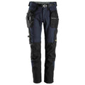 Snickers 6972  FlexiWork, Work Trousers+ Detachable Holster Pockets Navy Blue 33" Waist - 30" Leg