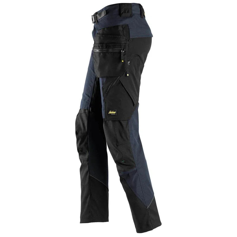 Snickers 6972  FlexiWork, Work Trousers+ Detachable Holster Pockets Navy Blue 33" Waist - 30" Leg