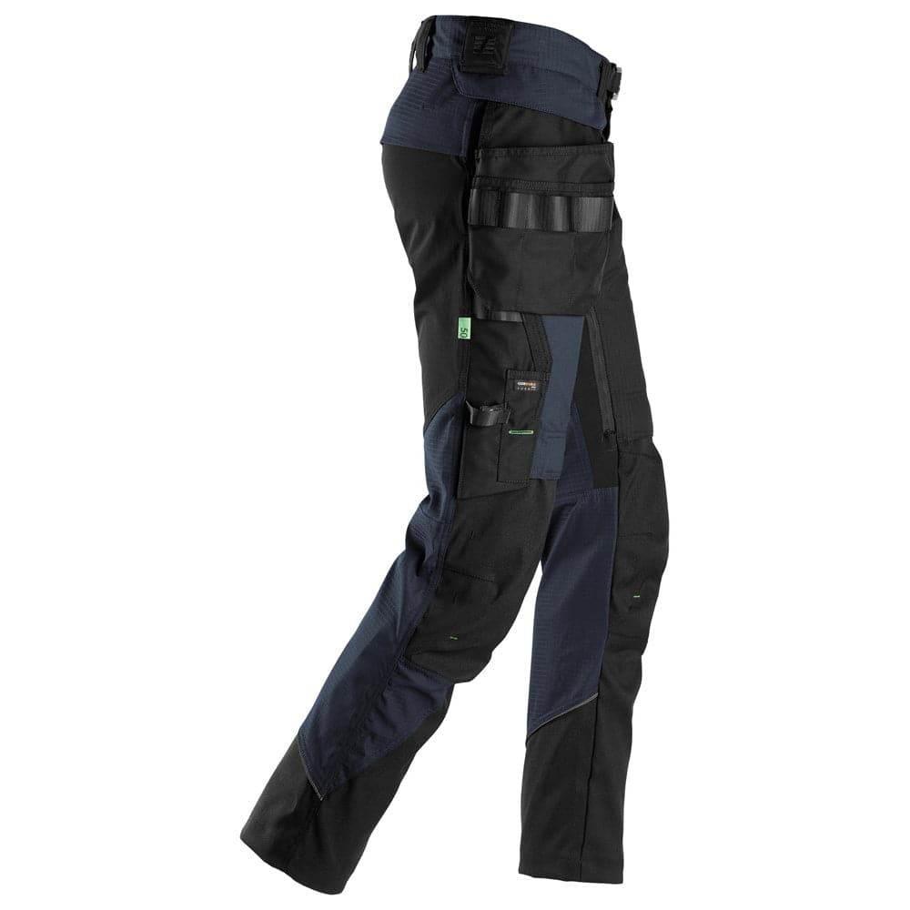 Snickers 6972  FlexiWork, Work Trousers+ Detachable Holster Pockets Navy Blue 33" Waist - 30" Leg